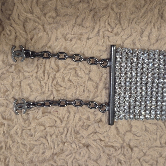 ❣️SOLD❣️ Chanel Vintage Crystal Mesh Bracelet EUC - Picture 5 of 11